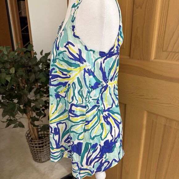 Lilly Pulitzer Monterey Racerback Tank Top Pool Blue Stay Cool‎ XS - Picture 15 of 16